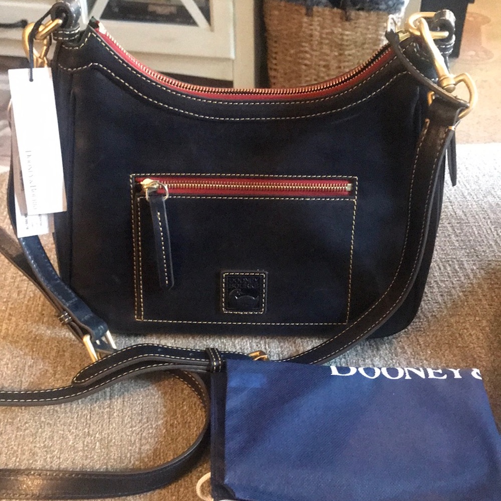 NWT  navy blue bag short strap or crossbody strap